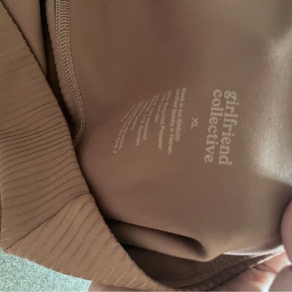 Girlfriend Collection Compressive Ribbed High Rise Leggings Rye 28.5" - Picture 7 of 9